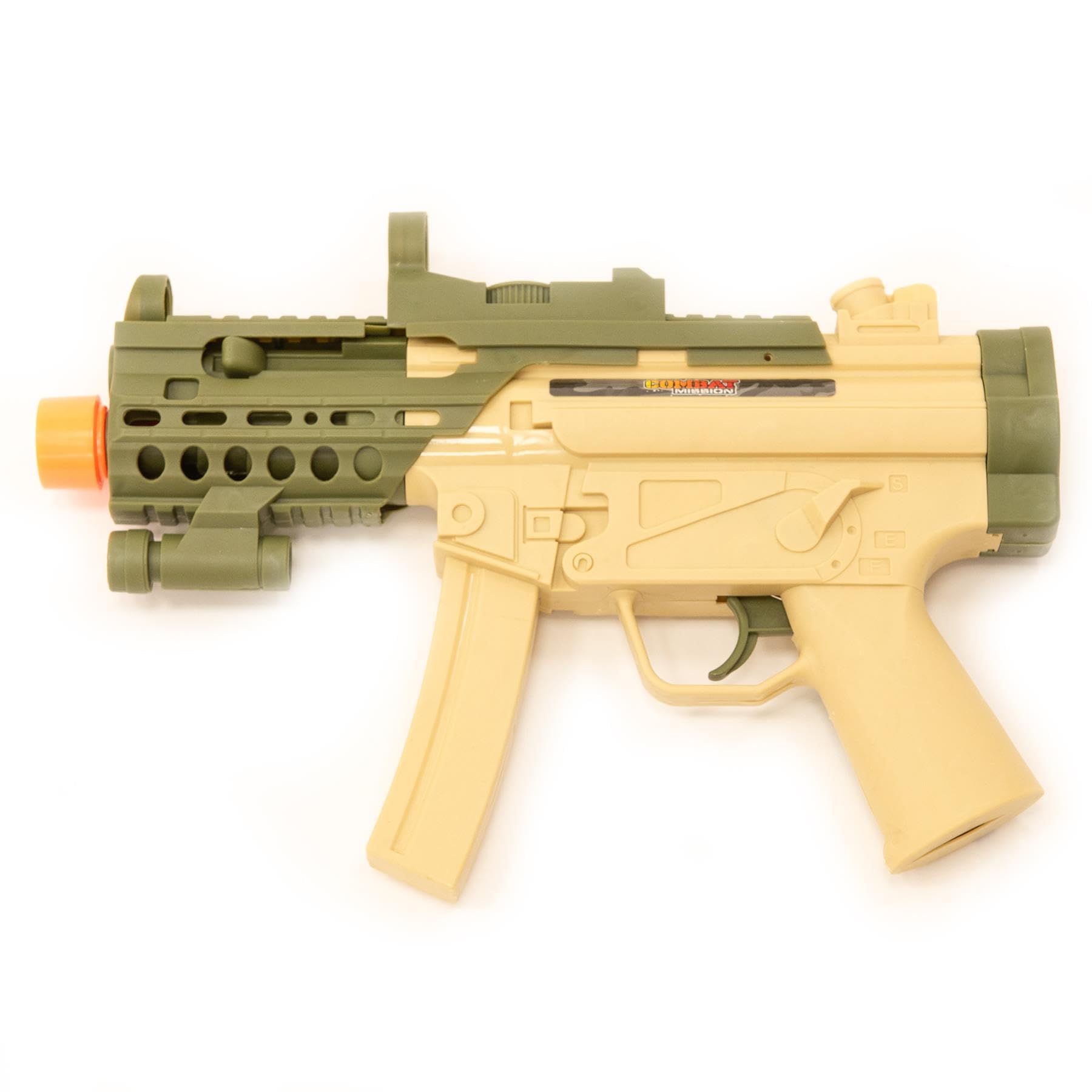Combat Mission Kids Toy Sub Machine Gun, Green - Image 4