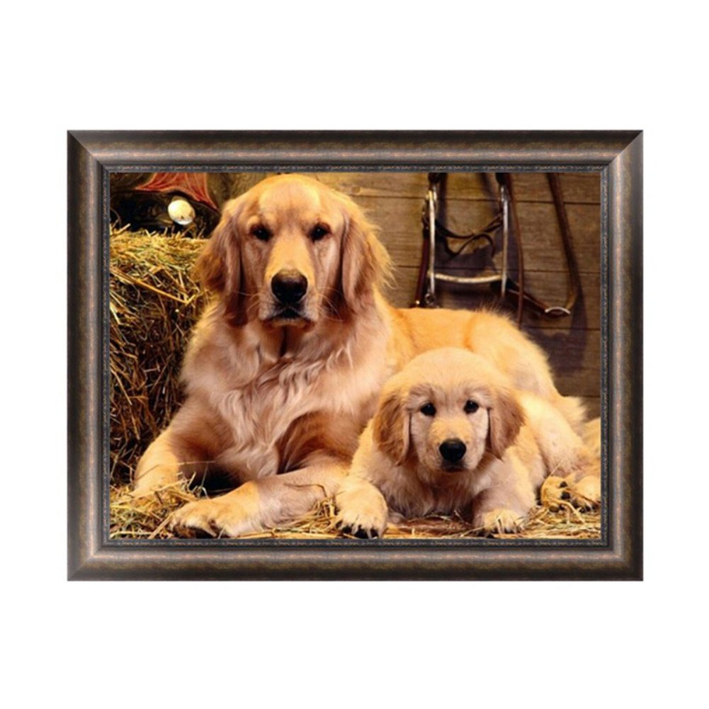 Embroidery of golden retrievers  embroidery designs Embroidery of golden retrievers  embroidery designs