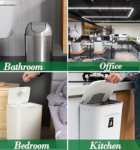 Miniatura 6 de Hommaly 240 bolsas de basura pequeñas de color rosa, bolsas de basura fuertes, bolsas de basura para baño, sin perfume, mini bolsas de plástico para