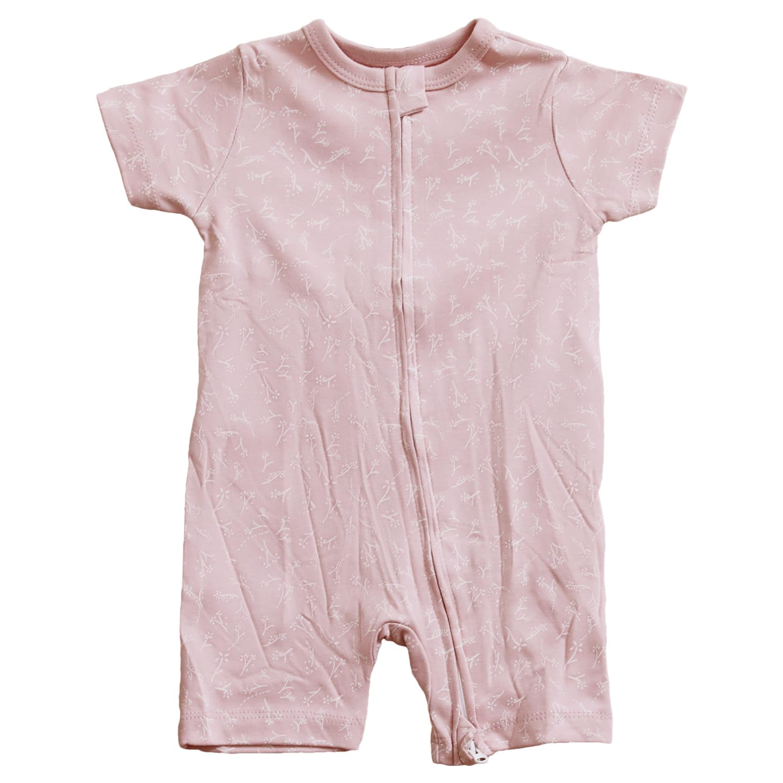 amropi Bebé Niña Mono Pack de 3 Peleles a Rayas Pijama Manga Corta Mameluco
