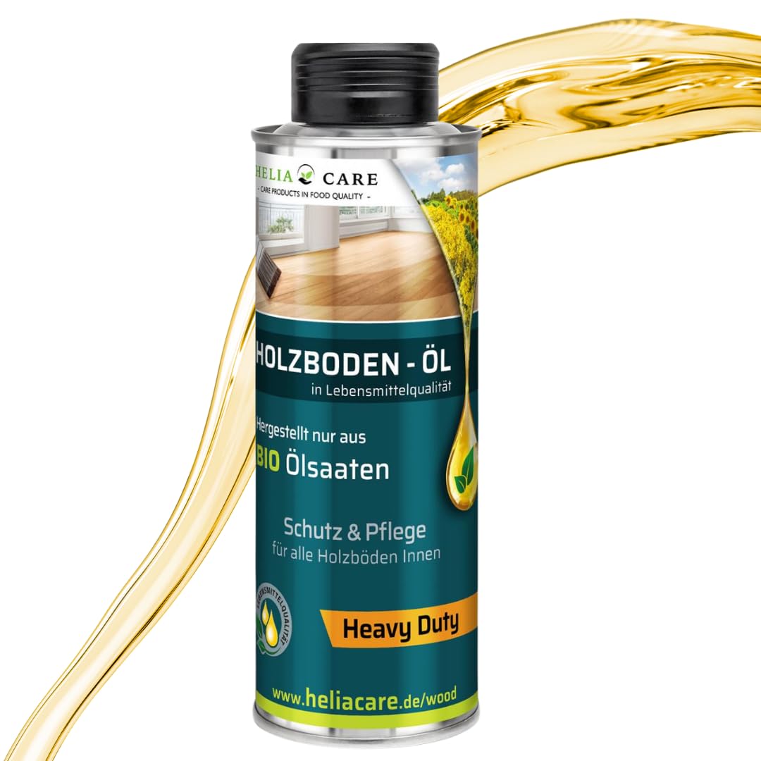Bio olej do drewna "Heavy Duty" (0,75 l) – 100% naturalny olej do drewna do parkietu – bez chemikaliów – bezbarwny olej do parkietu – Made in Germany (0,75 l)