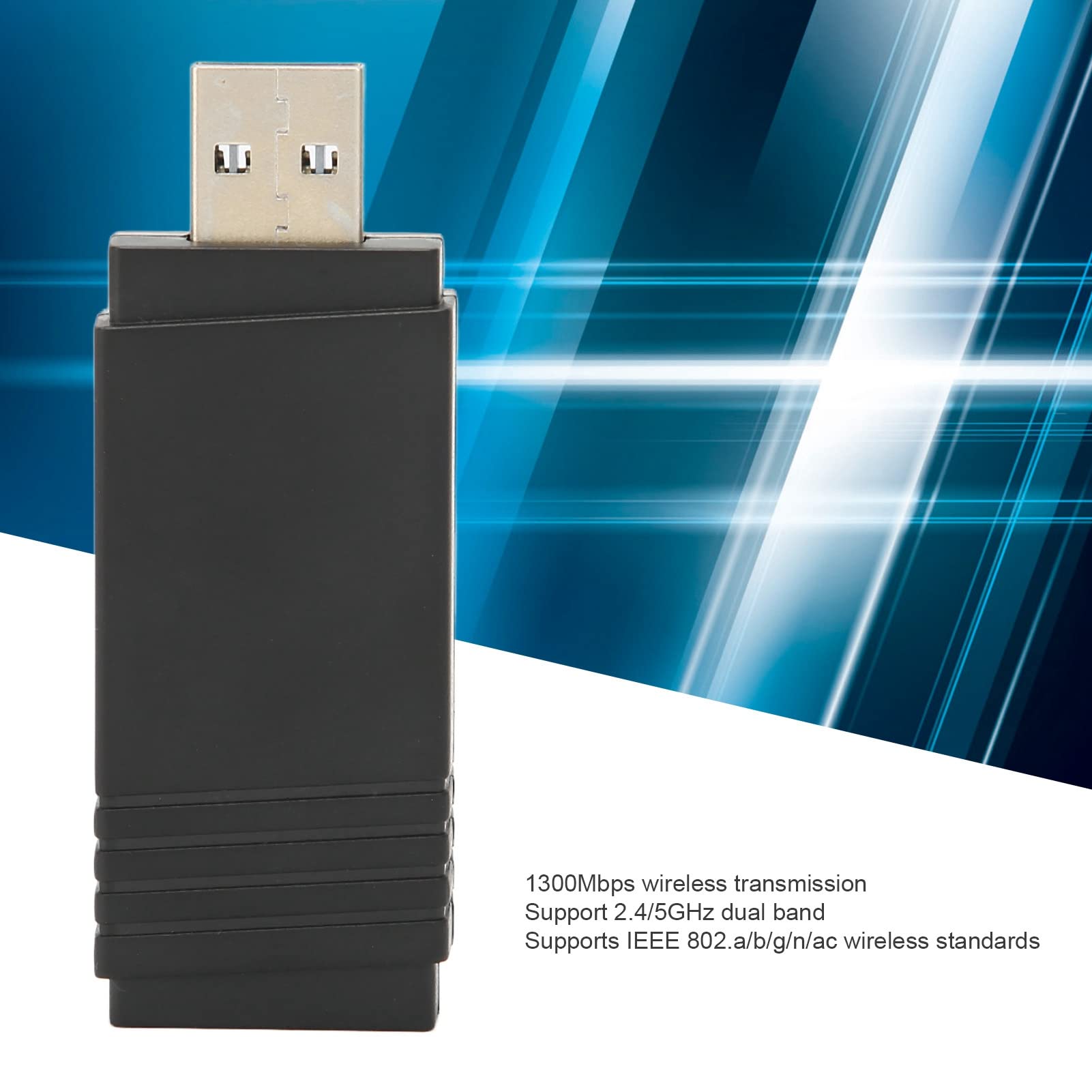 Usb Wifi Dongle Adaptador Usb Wifi 1300 Mbps Dual Band 5g Con 2 Antenas Adattatore Wifi Usb - Foto 13