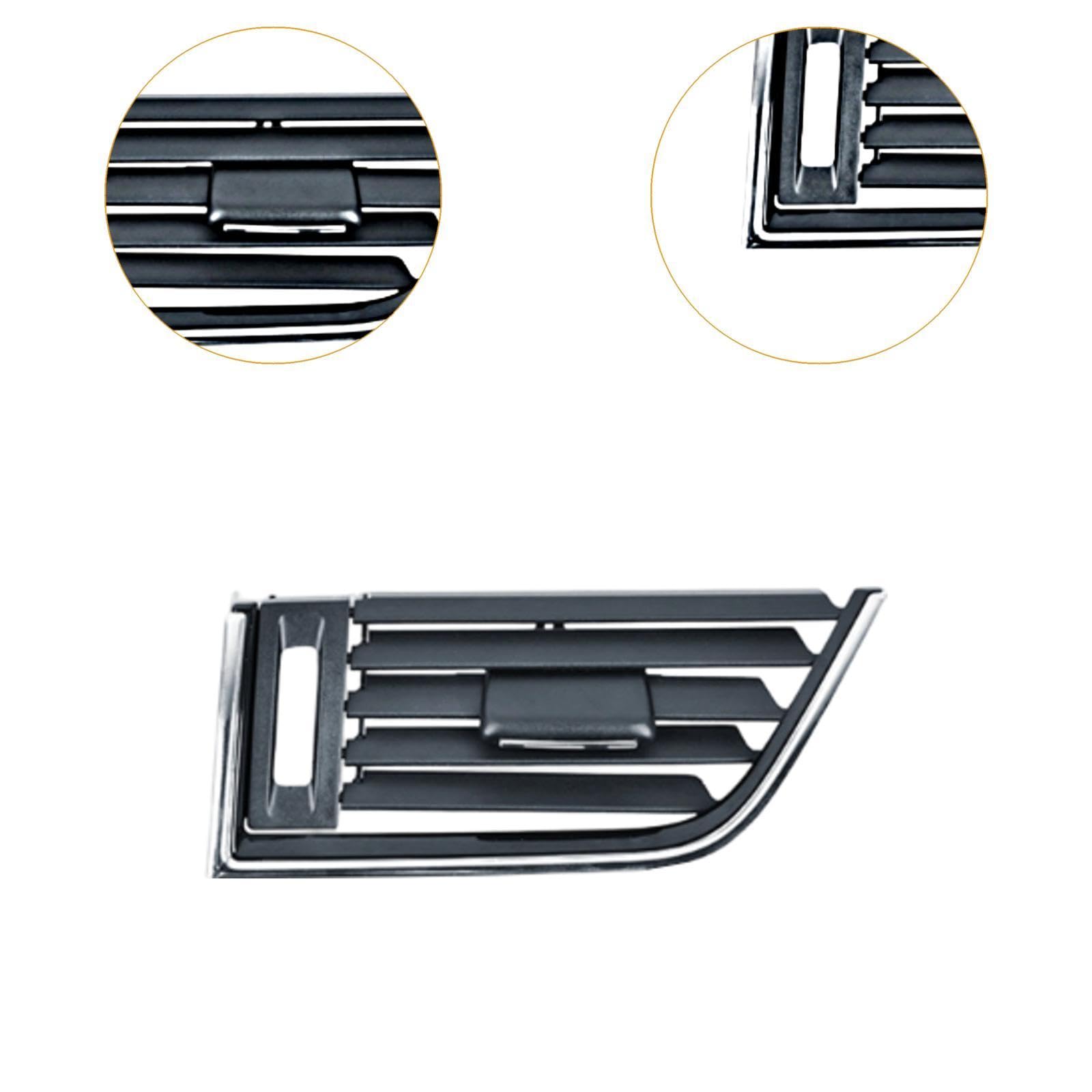 Milageto Grille de Ventilation Noire Compatible avec Panneau de climatisation Haute Performance pour (importée), Gauche