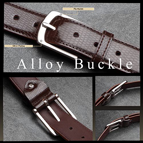 Image of ZORO Men' PU Leather Belt, (Black,Brown,Tan)