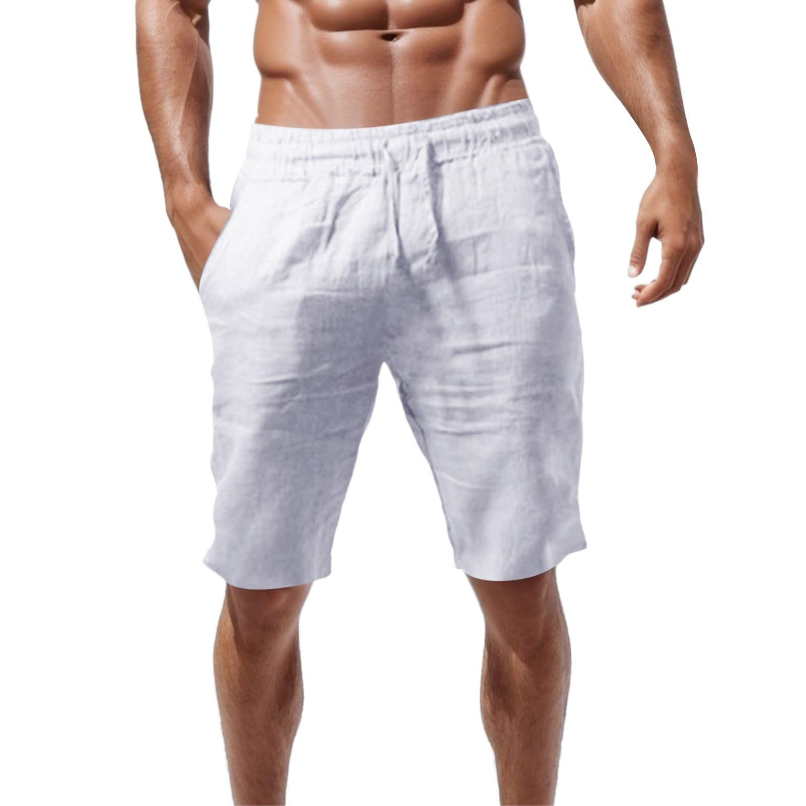 Short De Travail Cargo Pour Homme, D'été Multi-poches Taille élastique, Vêtements De Travail De