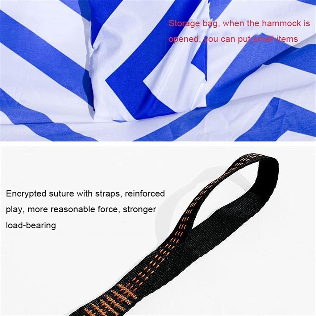 Podróżny hamak kempingowy Przenośny hamak na zewnątrz wiszący krzesło ogrodowe na podróż ogrodu plażę (Color : C)