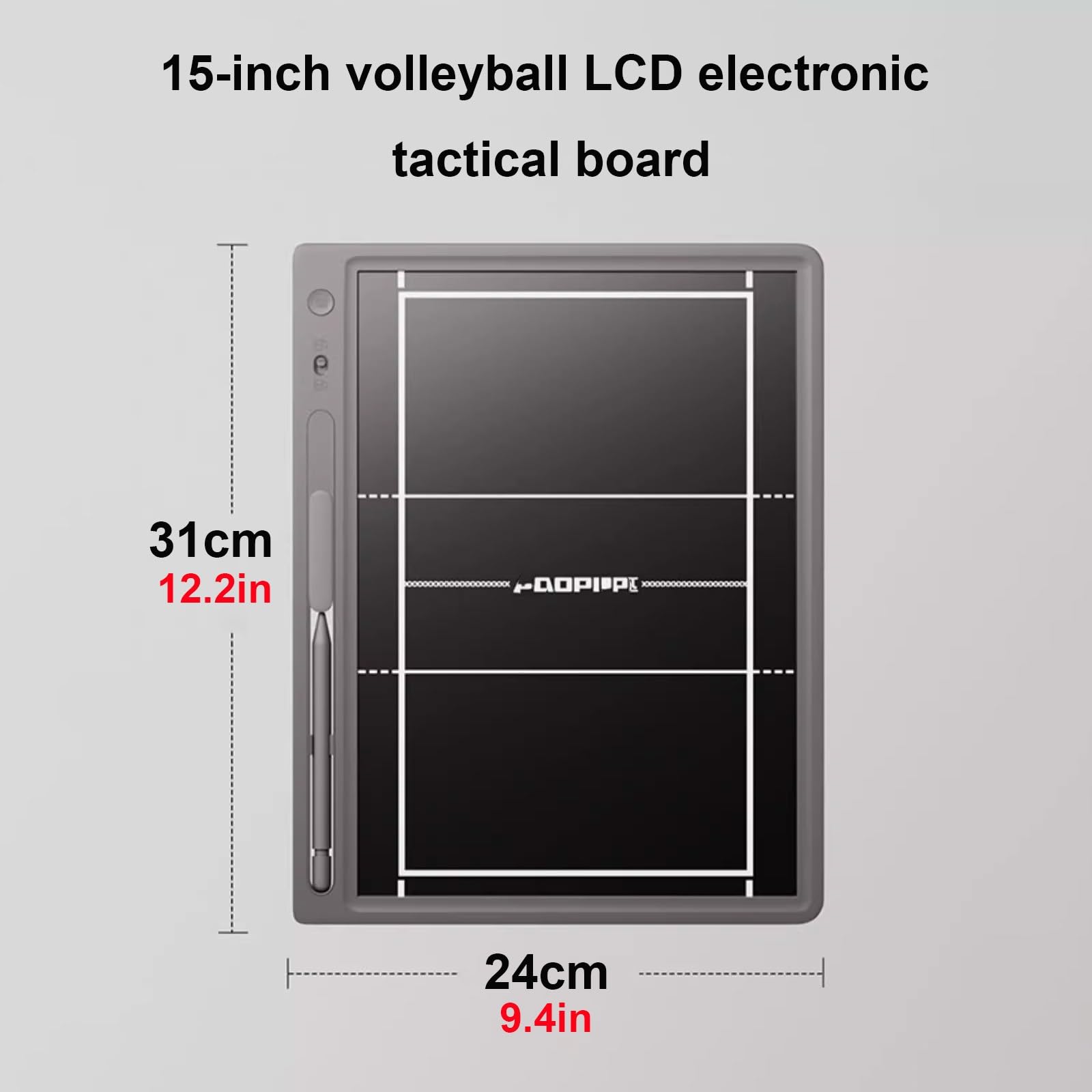 15 Pollici Lavagna Elettronica per Allenatori, Elettronica Lavagna Tattica per Allenatore di Pallavolo, Portablocco per Istruttore, Lavagnetta Strategie
