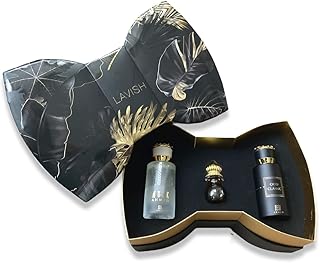 Lavish | Luxury 3 piece perfume gift set for him and her | Oud Classic EDP 50ml, Musk Ahmed EDP 50ml, Dehn al Oud Perfume oil 12ml | By Ahmed al Maghribi | Long Lasting | Made in Dubai