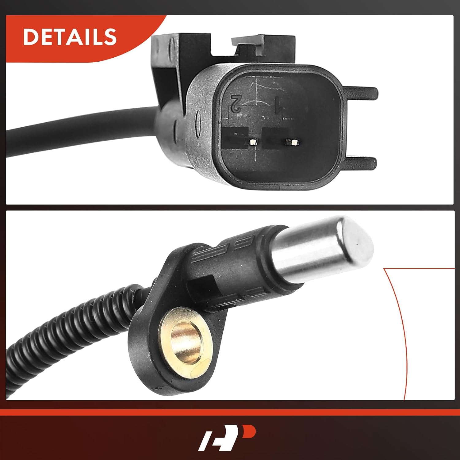 A-Premium 2PC Set Front ABS Wheel Speed Sensor for Ford F250 F350 F450 F550 Super Duty 2011-2016 [With Twin I-Beam Suspension] - Front Driver & Passenger Side