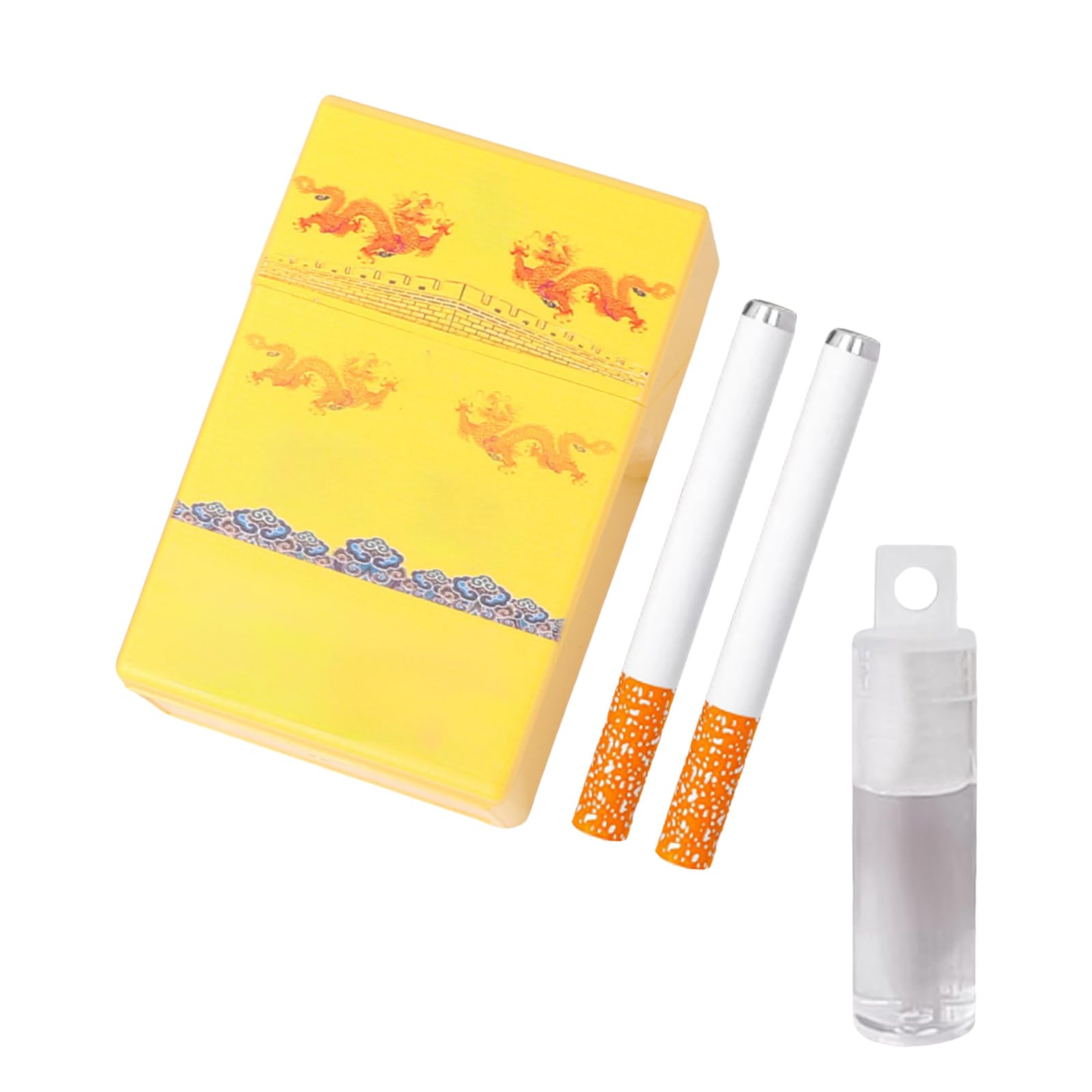 Bubble Blowing Cigarette Stress Toy, Fake Realistic Cigarette Bubble Blower Stress Relief Toy Mini Smoking Sticks with Liquid for Men Women, Birthday Christmas Party Funny Gifts (A-5)