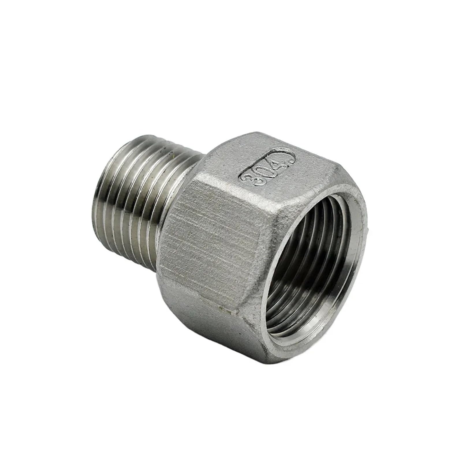 Conector De Tubería Reductor Hexagonal De Acero Inoxidable 304, Hembra A Macho BSP De 1/4", 3/8", 1/2", 3/4", 1", 1-1/4", 1-1/2", 2"(11l4 to 1l2 Inch)
