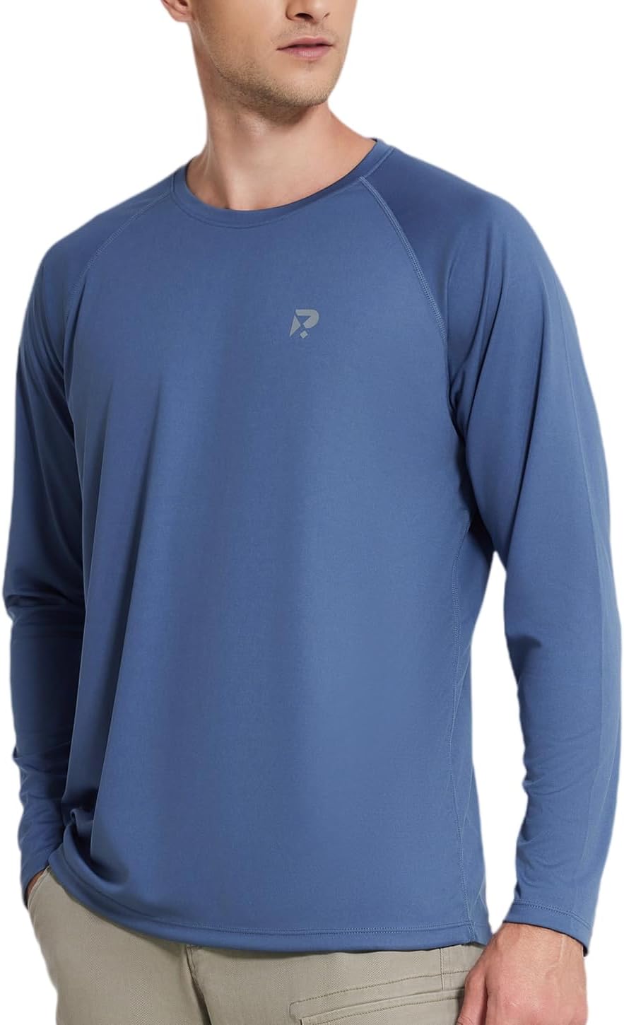 Men's Sun Protection Shirts UPF 50+ UV SPF Long Sleeve Rash Guard Shirt Fishing Hiking Running Lightweight