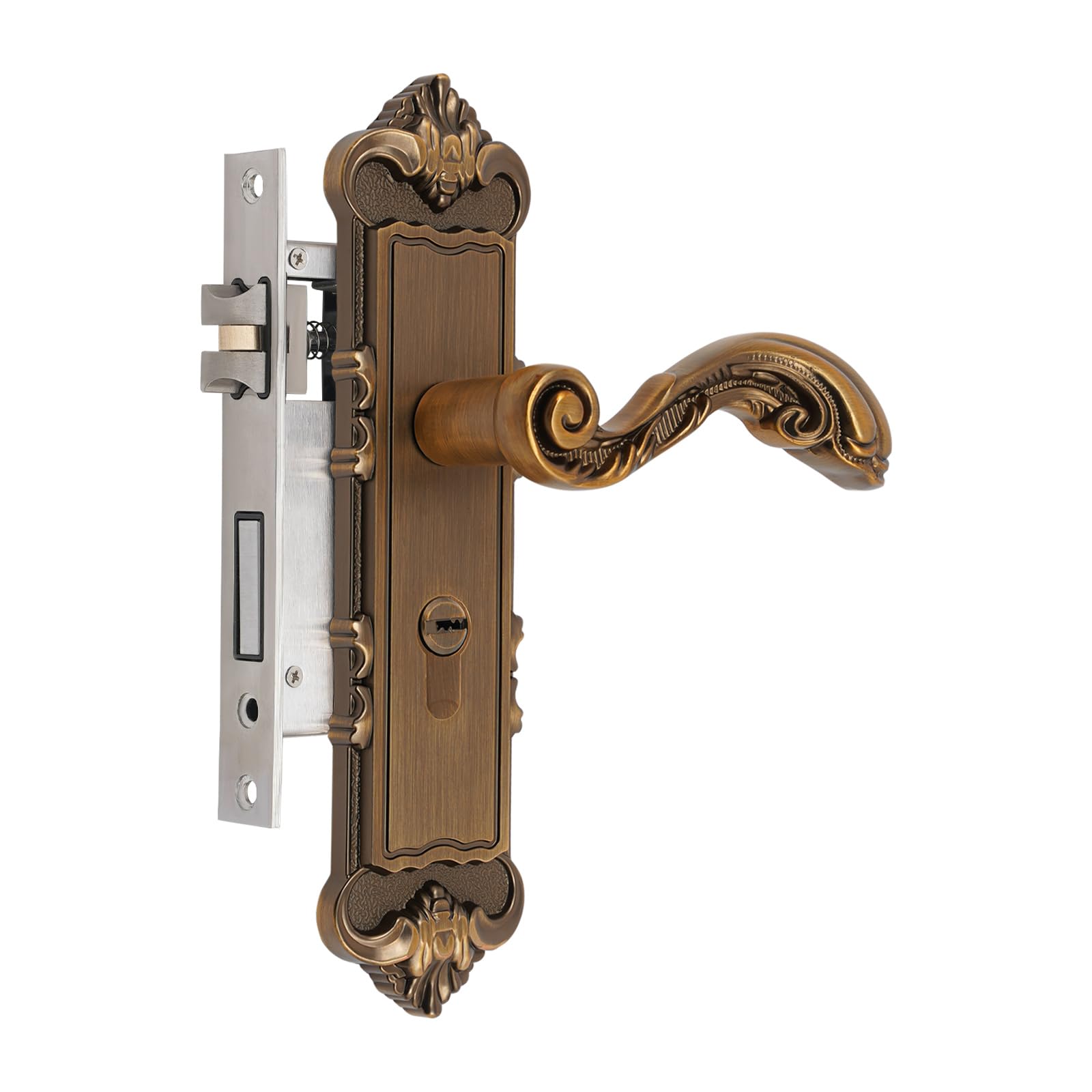 Serratura per porta in stile europeo, Con Maniglia Serratura Cilindro Antico Bronzo Colori Per Il Soggiorno Camera Da Letto Porta
