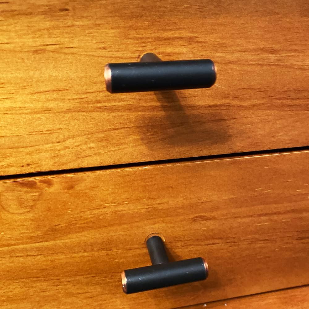 ALPINE HARDWARE PREMIUM SOLID Euro Style Bar Handle Pull-25Pack ~1.75-inch LengthHeavy Stainless Steel Bar Handle Pull W/ an Oil-Rubbed Bronze Finish-American Owned Cabinet Hardware