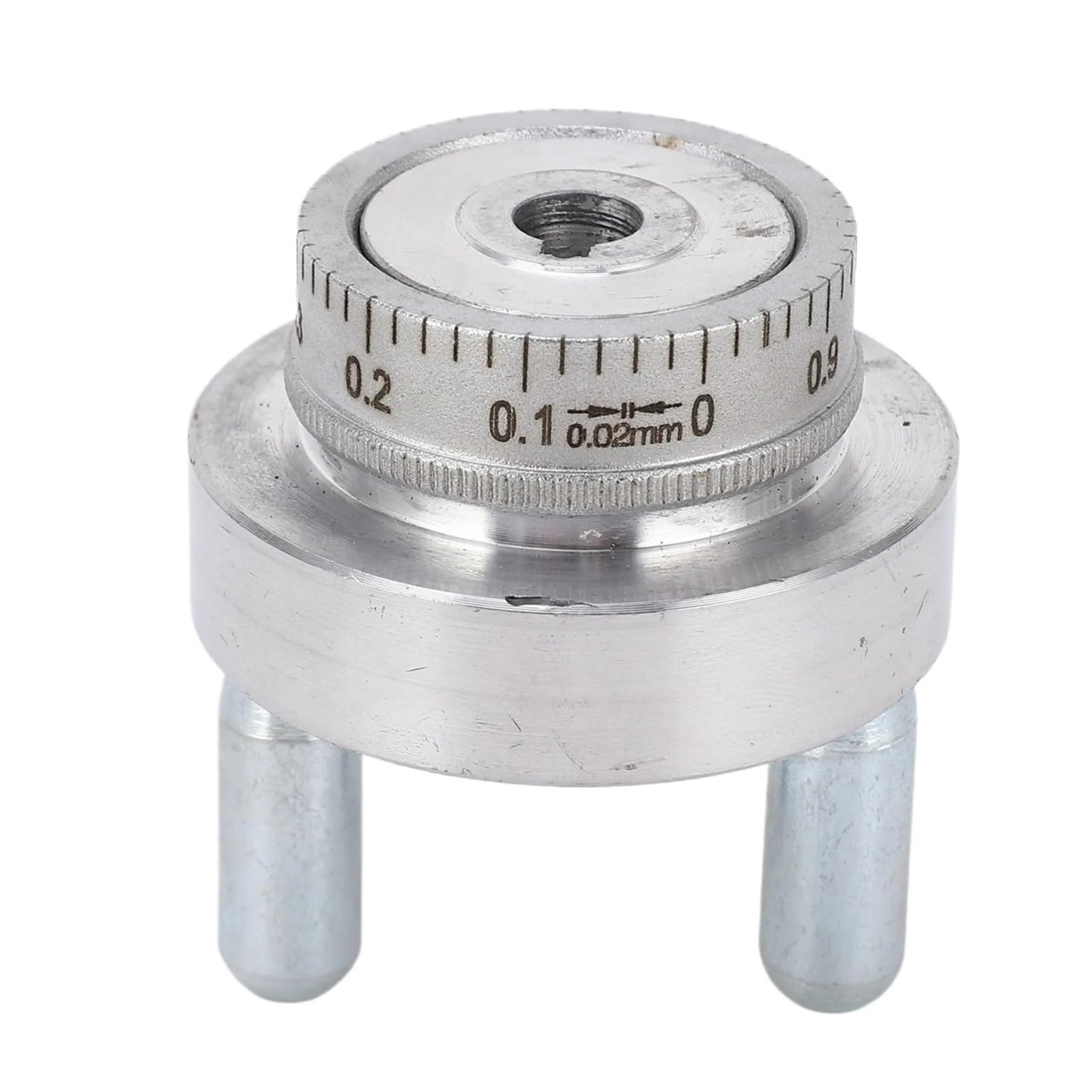 WUDCW 50mm Lathe Hand Wheel Hand Wheel Lathe Hand Wheel with Handle Crank Aluminum Alloy 50mm 2in 0‑1mm Scale Size