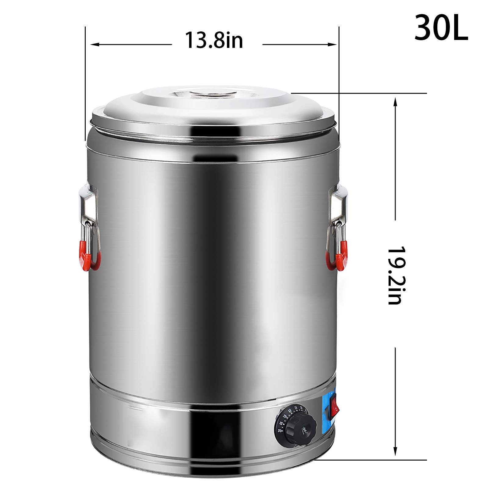Dntum Commercial Catering Urn 30L, Catering Hot Water Urn Boiler Rugged and Drop Resistant, Milk&Coffee Tea Shop Catering hot Water Boiler