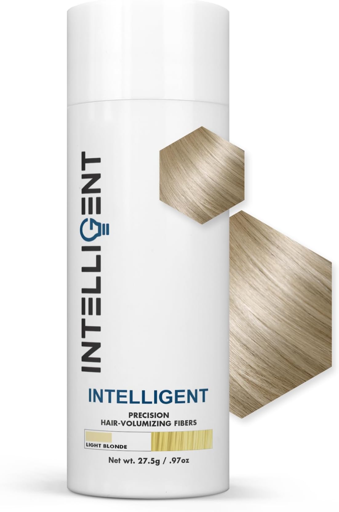 INTELLIGENT Precision Hair Volumizing Fibers for Thinning Hair Light Blonde - Undetectable Coverage Formulated for Men and Women | 6 Shades | 27.5g