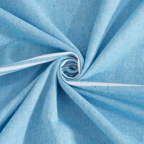 Image of Handmade Double Bedsheet 210 TC | Without Pillow Cover | Handloom Cotton Bedsheets for Double Bed | Double Bedsheet for Summer (Size 90X100 Inches, 7.5 x 8.3 Feet (Smalt Blue, Double Bed)