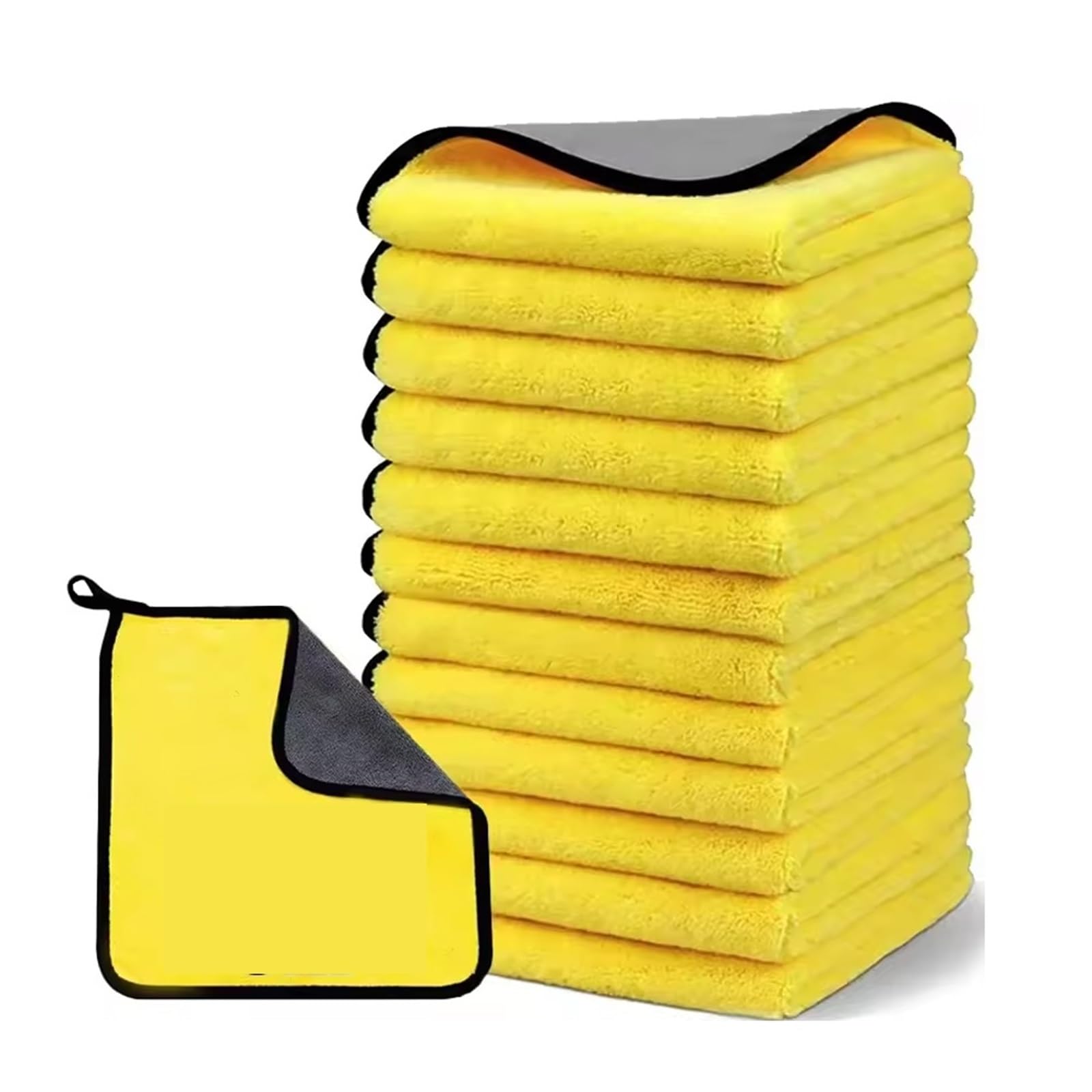 QAUUCP 1-20Pcs Microfiber Cleaning Double Sides Towel
