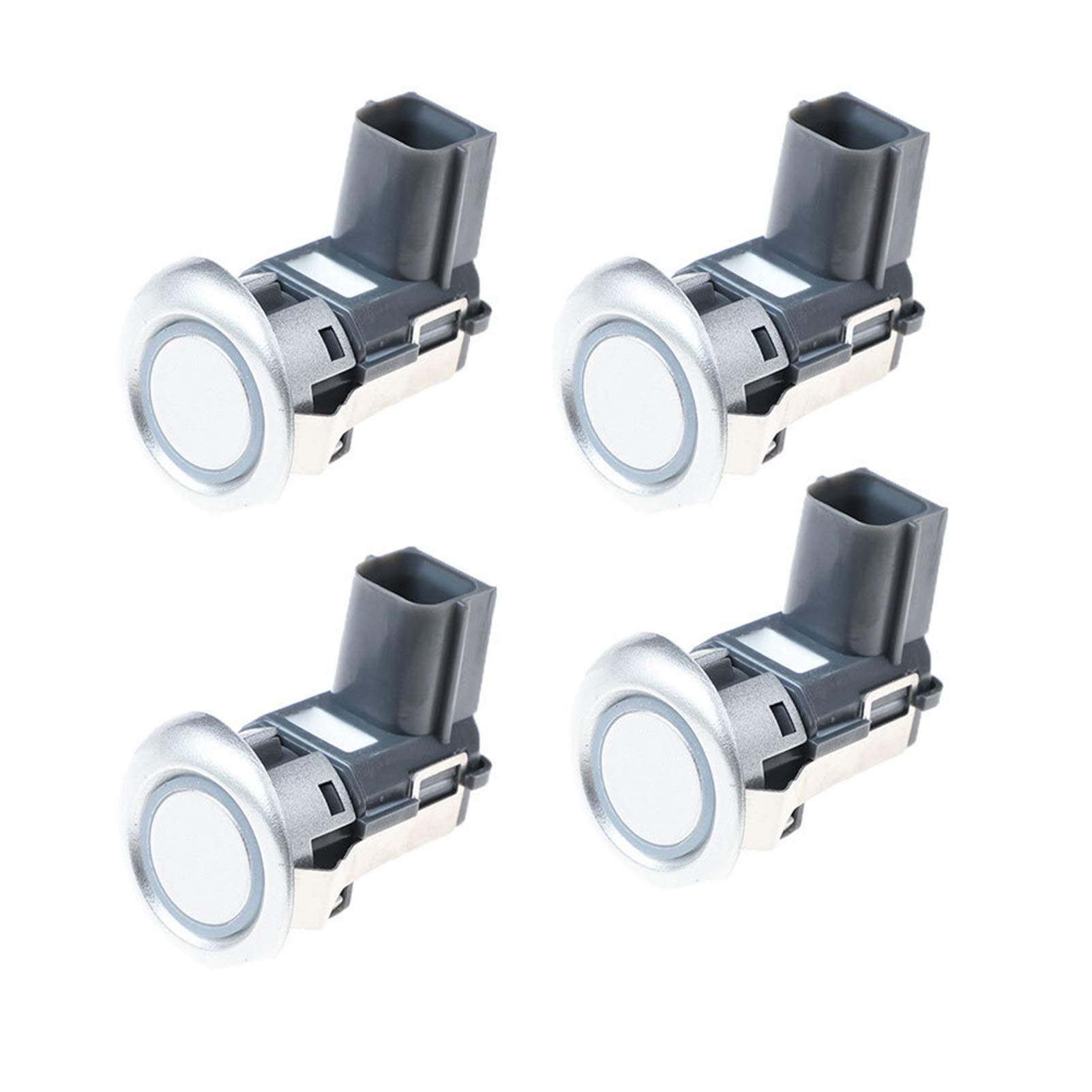 4PCS Parking Sensor Car Radar Detector, for, Fits for Mitsubishi, Pajero Montero Outlander Grandis Sport ASX MR587688 8651A056HA 8651A056 Reversing Car Parking Sensors (Size : White)(White)