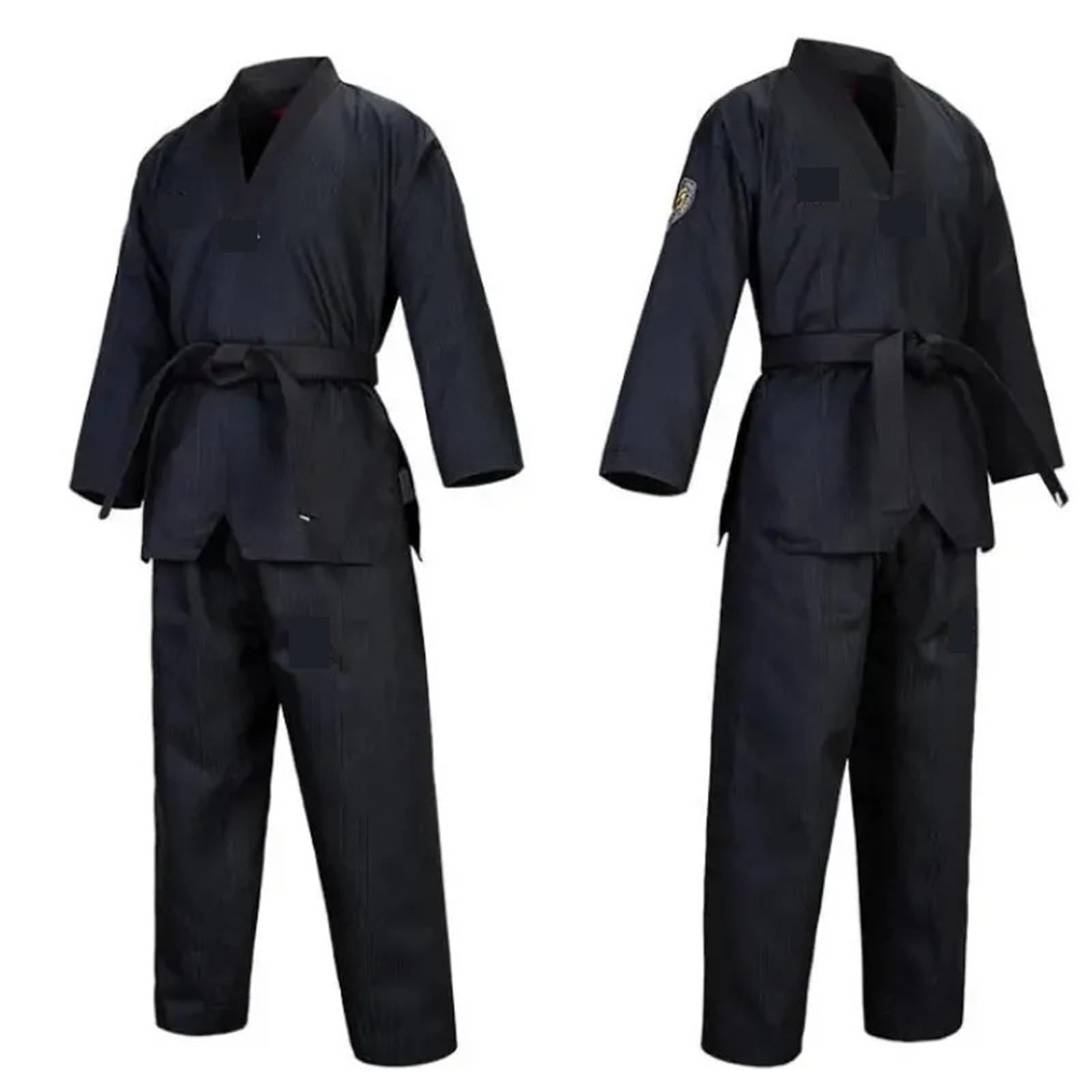 Black Taekwondo Unforms Professional World Taekwondo Tracking Collar negro y rojo for niños Collar negro for adultos para Entrenamiento