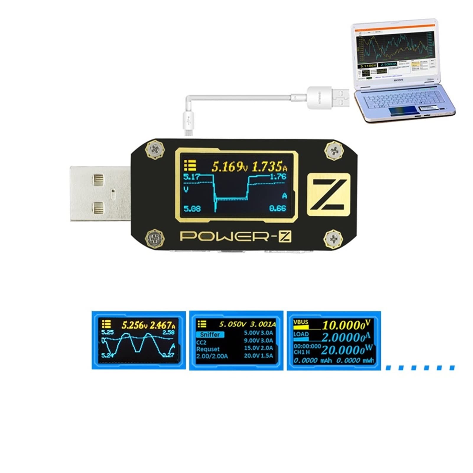 Urządzenie pomiarowe tester USB Usb. Próbnik Qc3.0 / pd. Cyfrowy Voltmeter Amperimetro Cyfrowy napięcie AMP VOLT Type-C Detektor banku zasilania.