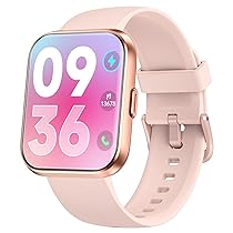 Smartwatch Uomo Donna, 1.8″ AMOLED Smart Watch con Chiamate, Alexa Integrato, 100 Sportive, Orologio Smartwatch con Cardiofrequenzimetro, Sonno, SpO2, Contapassi, Impermeabile IP68 per Android iOS