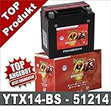  YTX14-BS 51214B Banner 51214B Motorrad Batterie