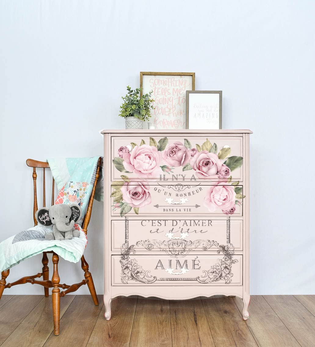 Redesign with Prima Decor Transfers Dans La Vie 27"x36" Wall Decals DIY Wallpaper Wall Stickers Murals Decor for Kitchen Living Room Bedroom Bathroom Nightstands Table Décor - Image 3