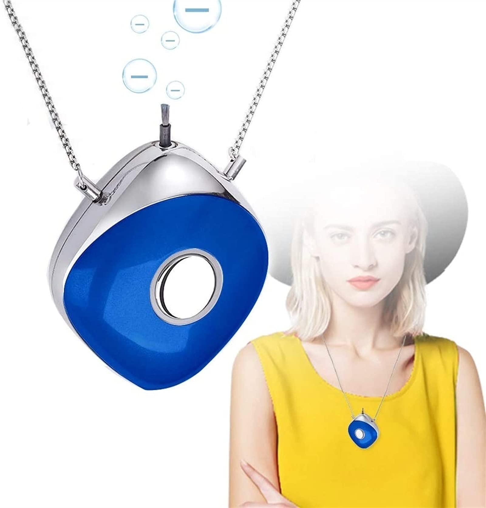 Purificateur d'air portable contre l'air confiné du bureau collier bleu 28h