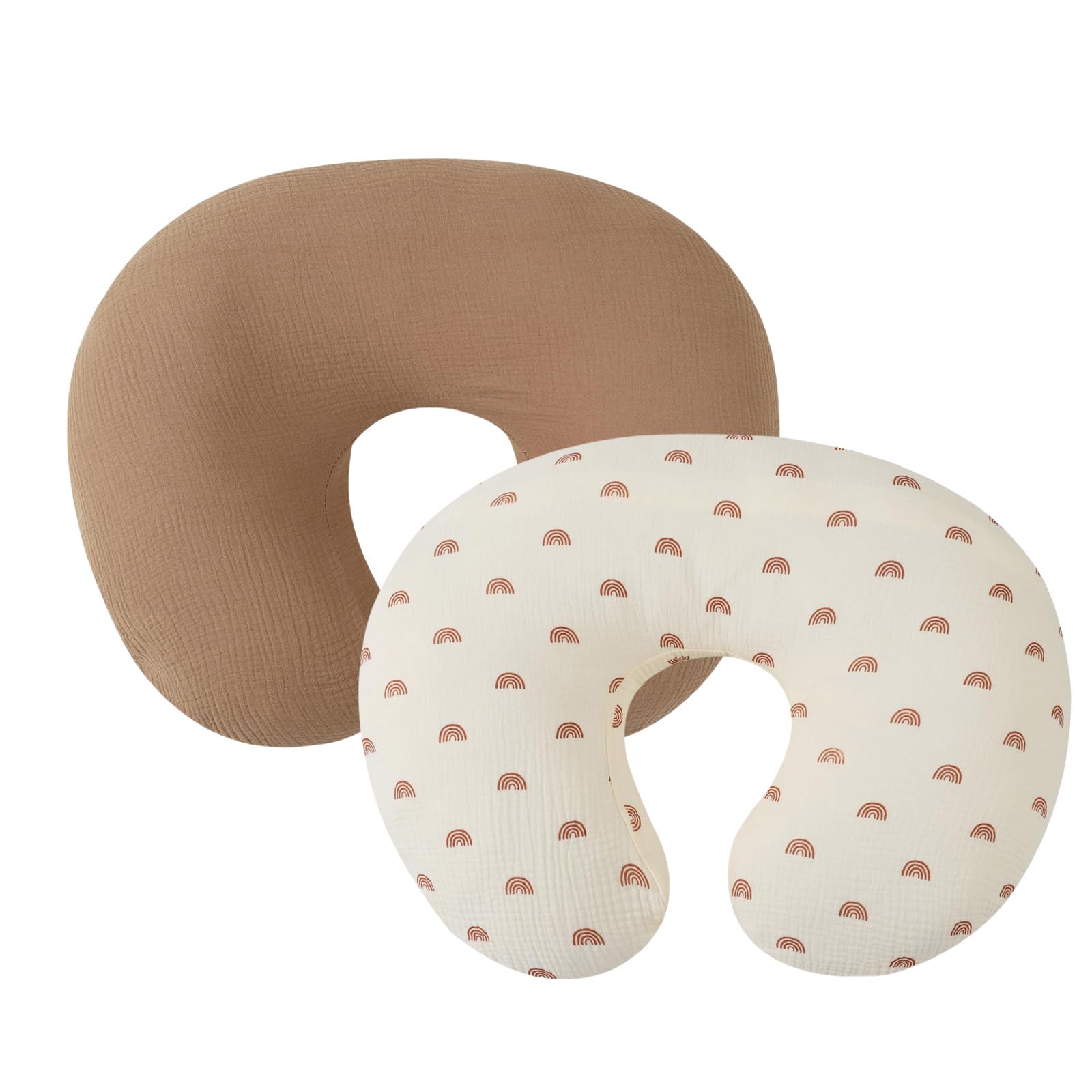 CRFFZ Of 2pcs Baby Breastfeeding Pillow Covers/Inner Newborns Nursing Pillowcase Slipcover Detachable Sleeve Maternity Pillowcase