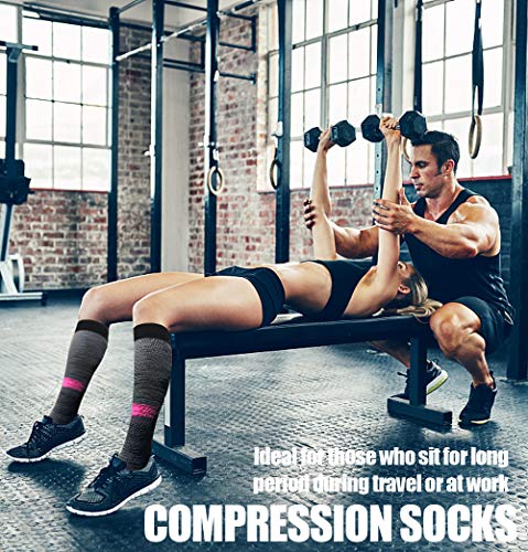 Image of FuelMeFoot 3 Pack Copper Compression Socks - Compression Socks Women & Men Circulation - Best for Medical,Running,Athletic