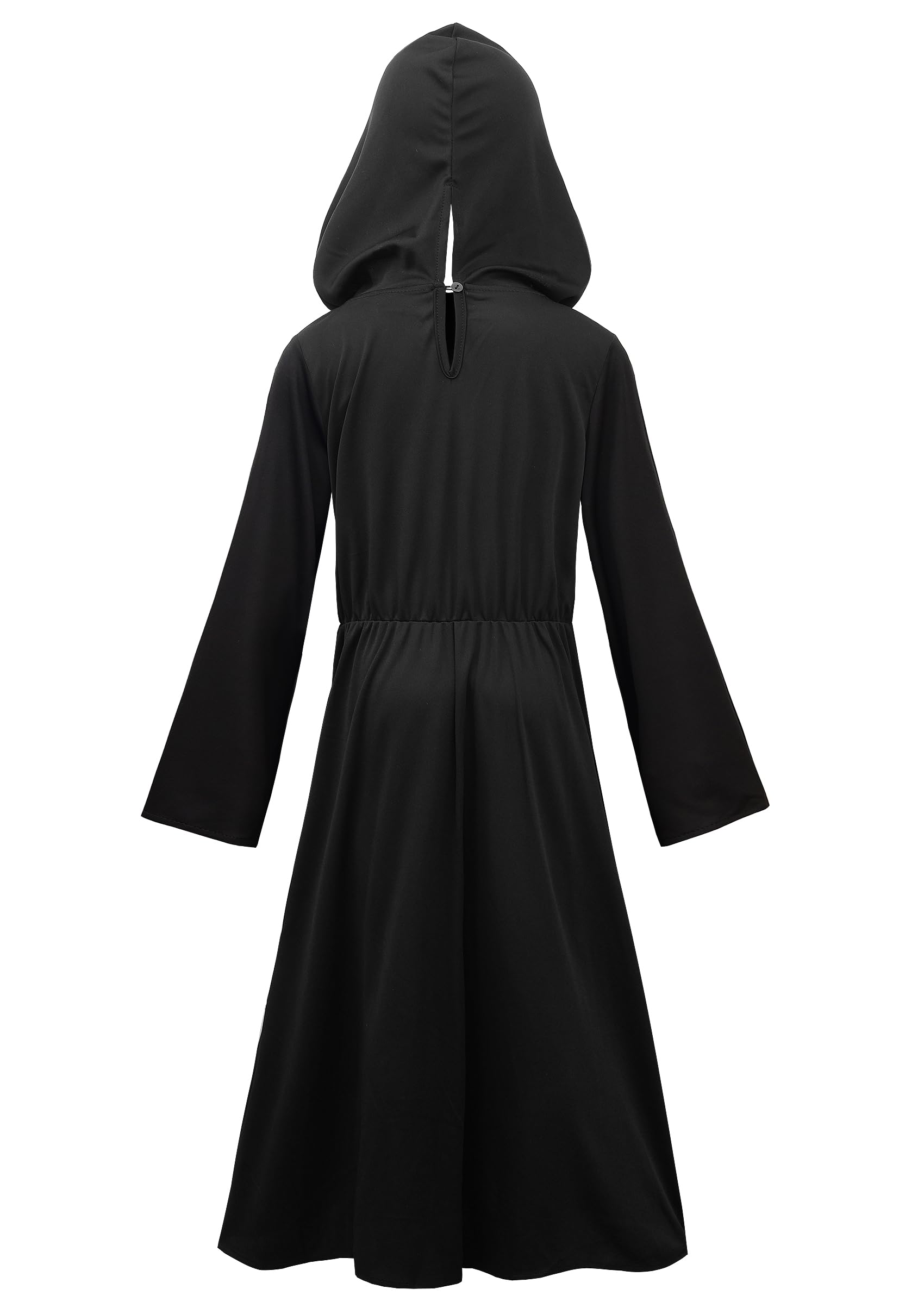 ReliBeauty Medico Della Peste Costume Bambino 3-12 anni Medievale Costume con Accessori Corvo Maschera Scettro Cappello per Halloween