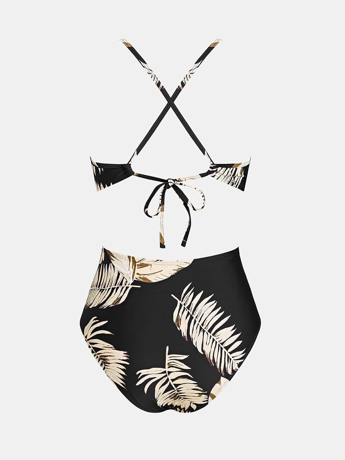CUPSHE Women's One Piece Swimsuit Plunging Neck Cutouts Bathing Suit Textured Ruched Crisscross Back Self Tie Swimwear