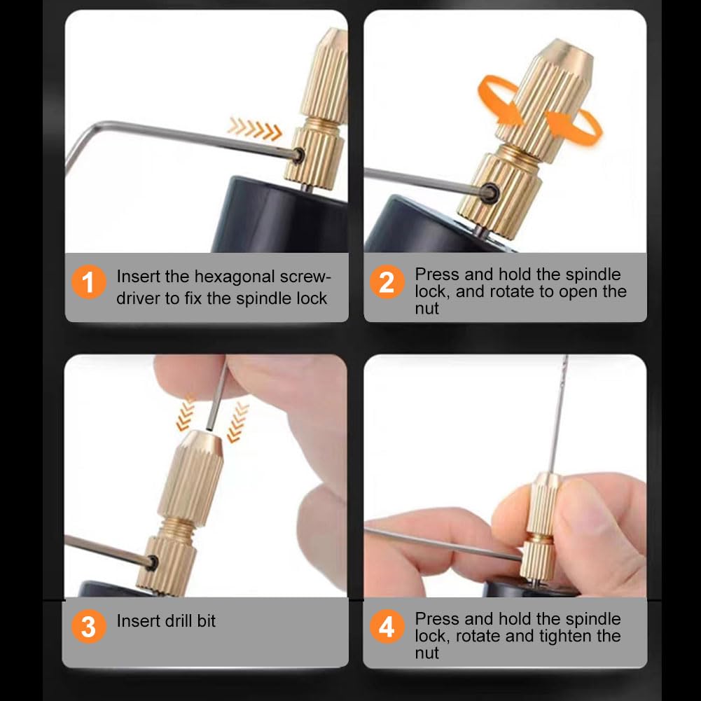 Mini Trapano Elettrico a Filo Torsione per Modellismo Legno Resina Gioielli