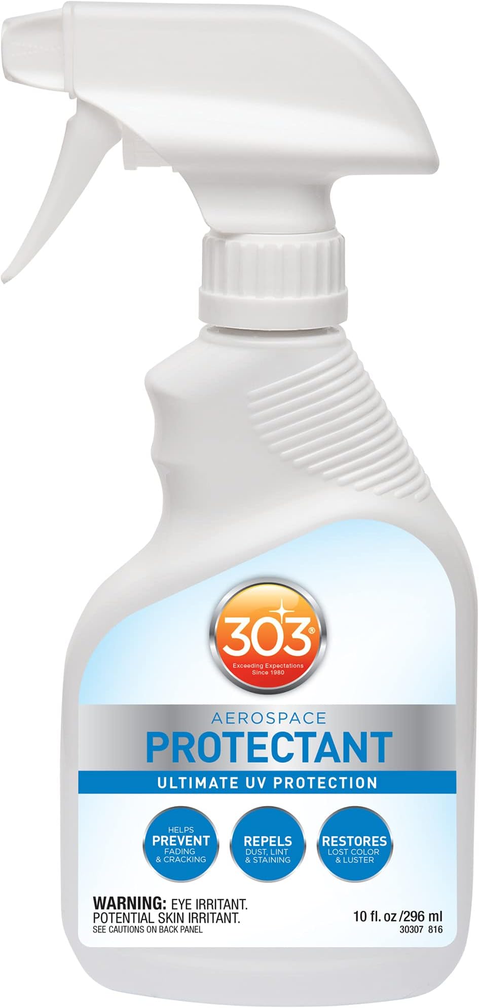 303 Products 30307 Aerospace Protectant Trigger Spray UV Ray Protector, 296 ml, white