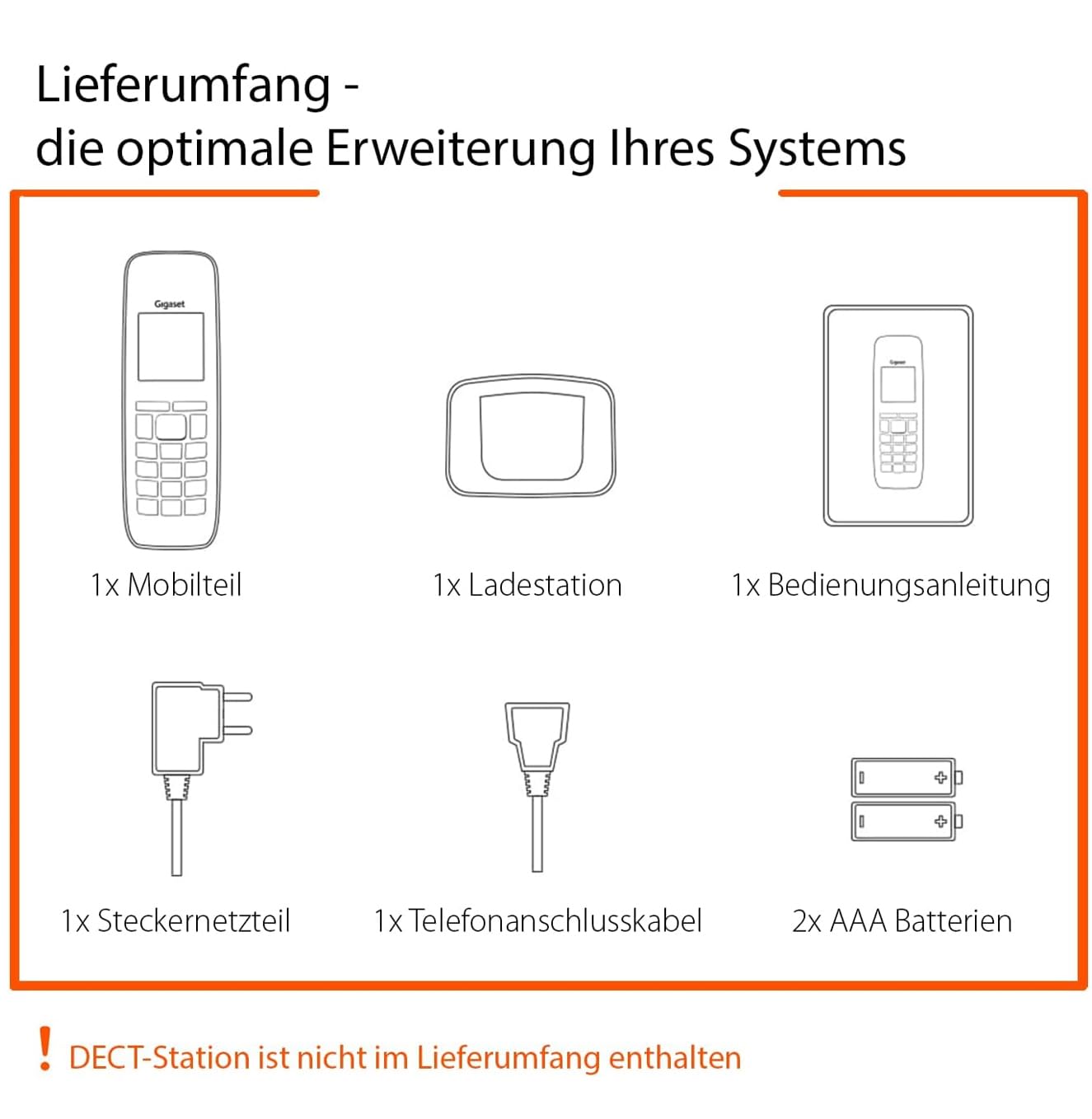 Gigaset C575HX - DECT-Mobilteil mit Ladeschale - Fritzbox-kompatibel - Schnurloses Telefon für Router und DECT-Basis - großes TFT Farbdisplay, schwarz [Deutsche Version] [Ohne Basis]