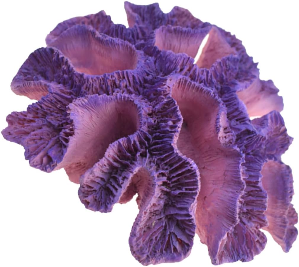 2pcs Aquarium Coral Shell Decor Fish Tank Decorations Small Artificial Aquarium Plants Small Aquarium Decorations Coral for Aquariums Aquarium Landscape Equipm