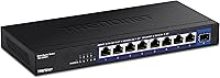 Vista 10 de Carcasa de plástico interruptor Trendnet GREENnet de Unmanaged Gigabit escritorio, Negro, 1