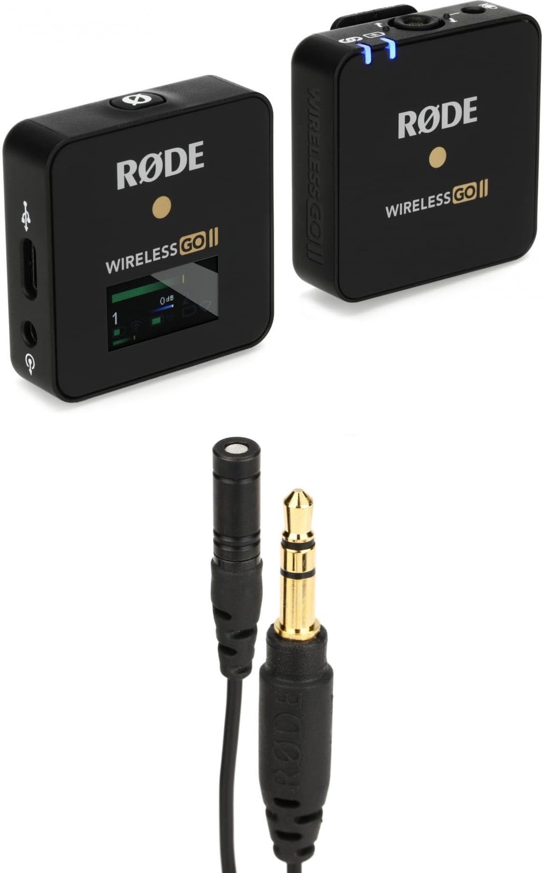 Rode Wireless GO II Single Channel Wireless Microphone System Lavalier Bundle