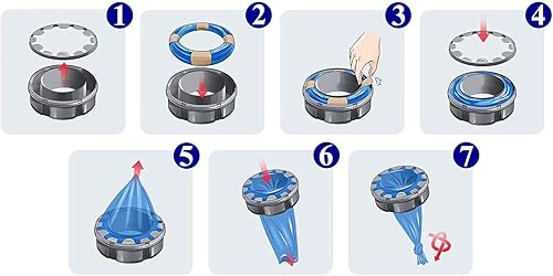 Miniatura 3 de Recambios de cubo de pañales  Incluye 9 anillos de recambio de pañales y 1 estuche. Capacidad para hasta 2520 pañales para recién nacidos