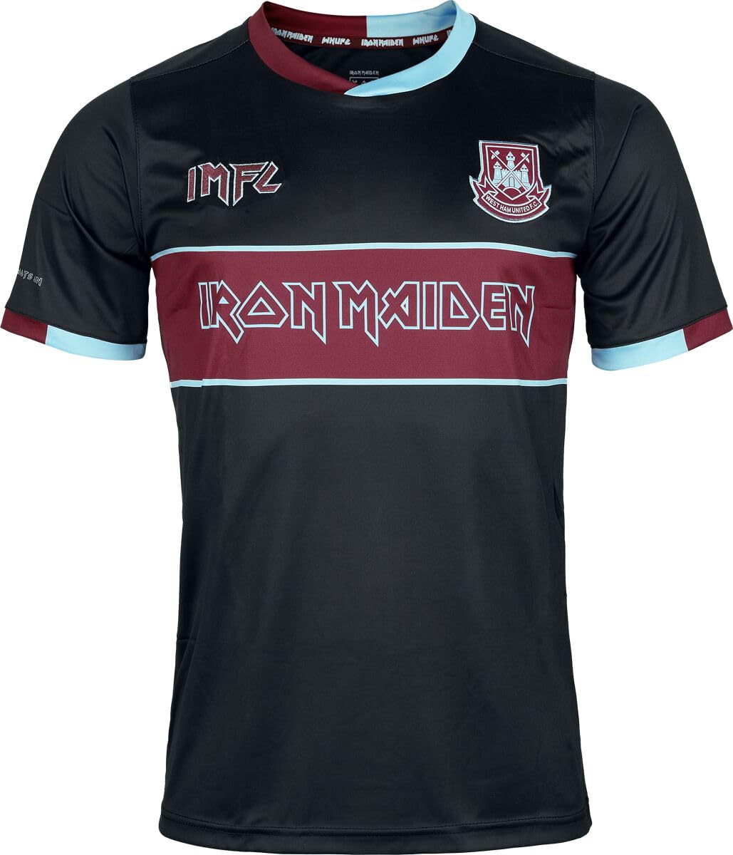 Iron Maiden IMFC West Ham Jersey Homme Jersey noir Regular/Coupe standard