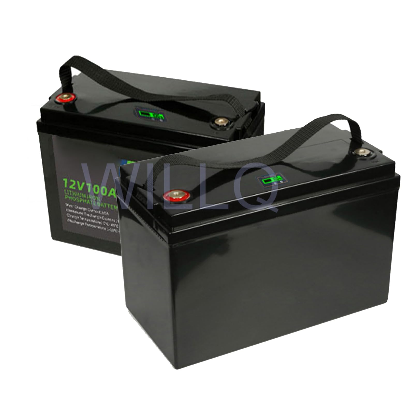 Bateria litowa 12V 100Ah LiFePO4 50A BMS 2000+ Bateria litowo-żelazowo-fosforanowa o głębokim cyklu z cyfrowym wyświetlaczem do akumulatora zapasowego do pojazdu kempingowego