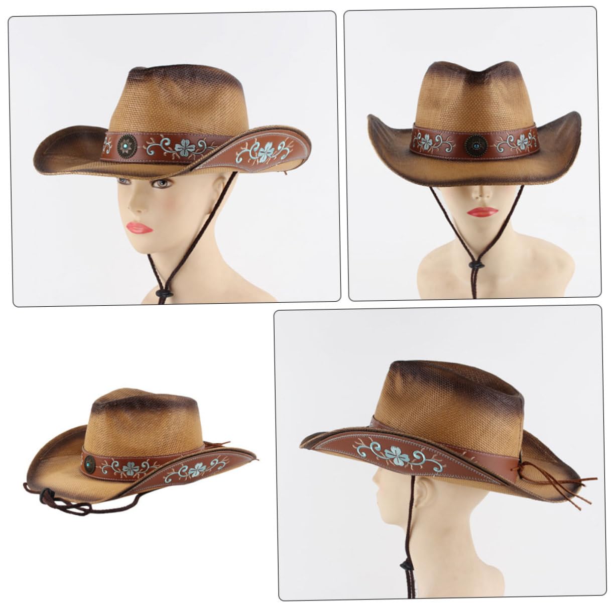 Beaupretty 2 Piezas Sombrero de Mujer con Ancha Sombrero de Sol Protector UV Vacaciones y Actividades Aire