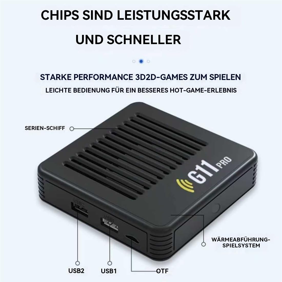 Retro Spielekonsole mit 100.000+ Klassikern – 4K HDMI & 2 Kabellose Controller – Plug & Play ohne Verzögerung – Für Familien, Kinder & Freunde – Ideal für Wohnzimmer & Spieleabende