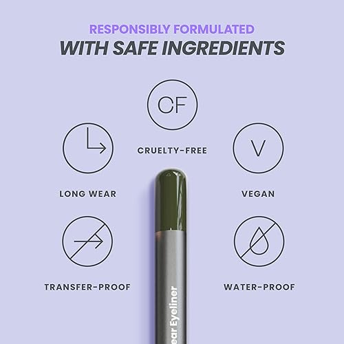 Miniatura 4 de Wonderskin 1440 Lápiz delineador de ojos verde de larga duración, impermeable, lápiz delineador de ojos afilable y lápices delineadores de ojos