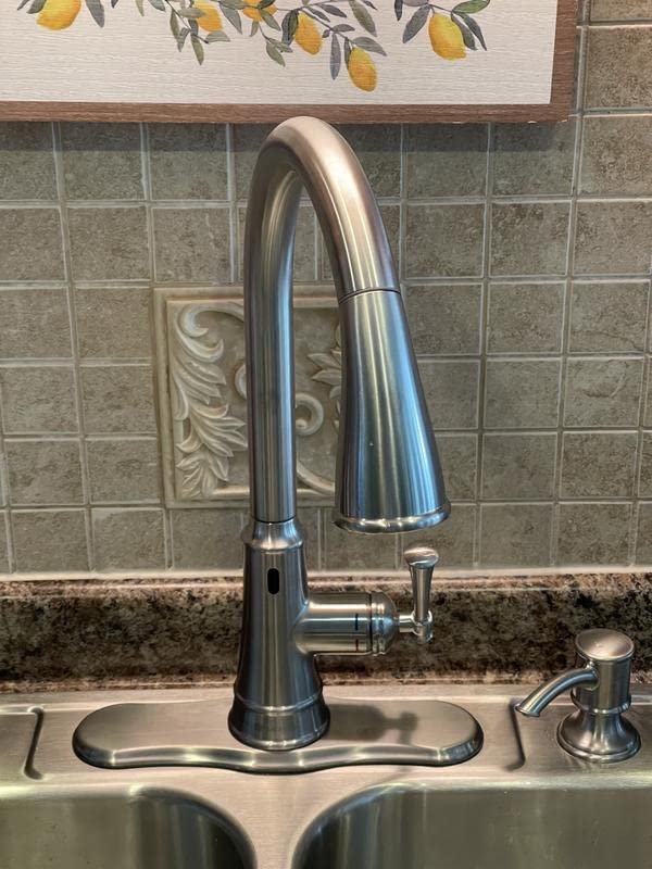 Glacier Bay Hemming Single Handle Touchless Pull Down Sprayer Kitchen