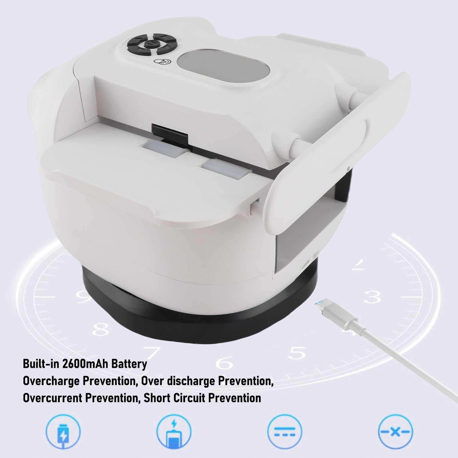Automatischer Kartenmischer, Wiederaufladbarer Kartenmischer, Tragbarer, Kartenhändler 180 360 Grad für 8 Spieler mit 2600 MAh für Familienpartyspiele