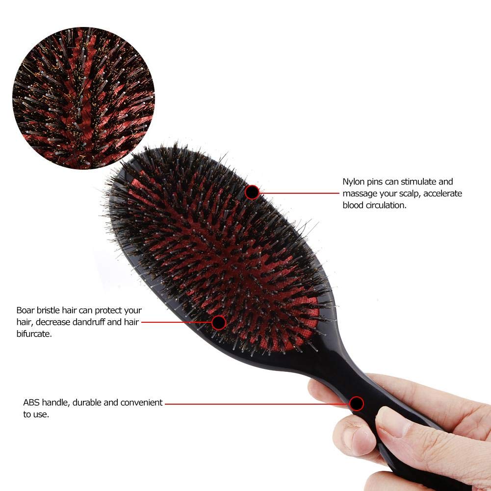2 Sizes Oval Hair Comb Brush Paddle Detangling Straightening Hair Brush Scalp Massage Care Tool (L) - Image 2