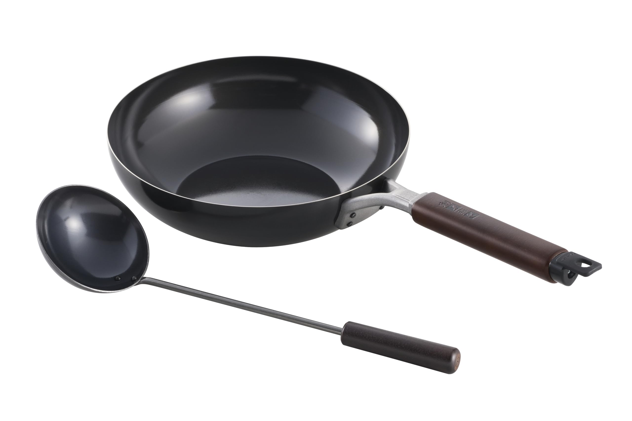 Amazon.co.jp: 丸山技研 創燕 SOUEN 鉄製 炒め鍋 26cm 中華お玉付 SE